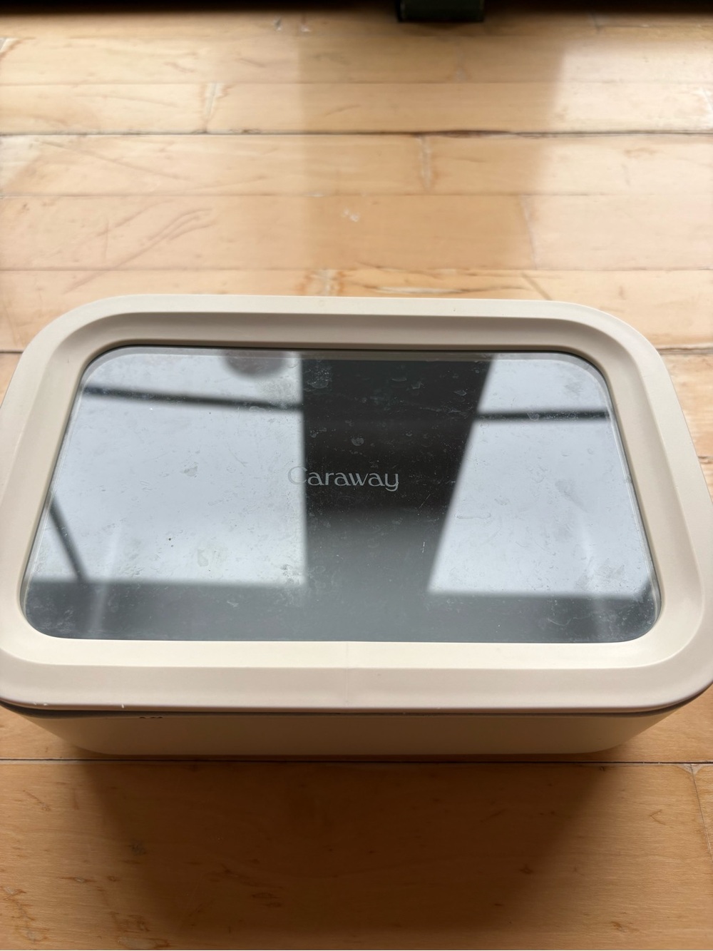 Caraway 6.6 Cup Medium Ceramic Coated Food Storage Container in Cream
